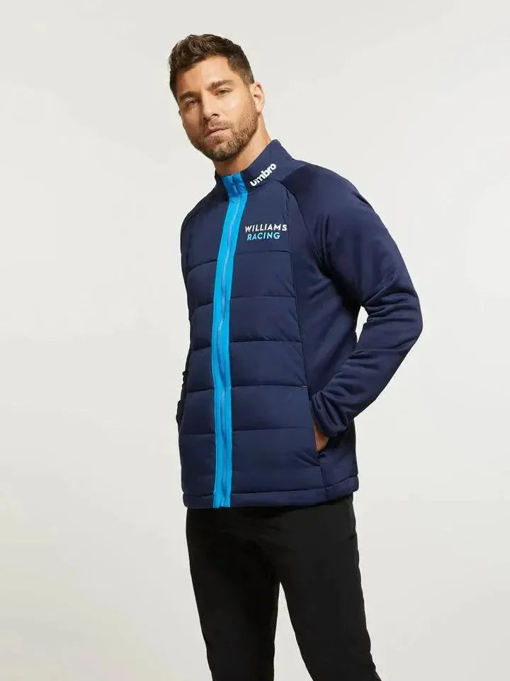 Williams Racing F1 Men's Off Track Thermal Jacket - Blue - F1 Vintage Racewear