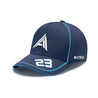 Williams Racing Kids Alex Albon Driver Cap Navy - Vintage F1 Racewear