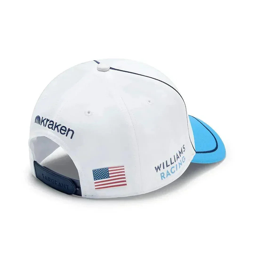 Williams Racing Kids Logan Sargeant Driver Cap White - F1 Vintage Racewear