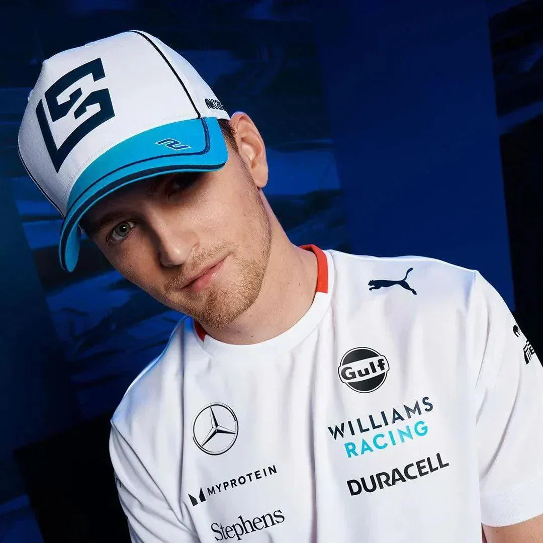 Williams Racing Logan Sargeant Driver Cap White - F1 Vintage Racewear