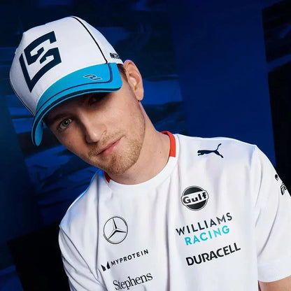 Williams Racing Logan Sargeant Driver Cap White - F1 Vintage Racewear