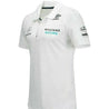 Williams Racing Men's Team Media Polo Shirt-White - Vintage F1 Racewear