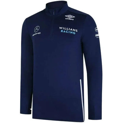 Williams Racing Men's Team Mid Layer Top-Blue - F1 Vintage Racewear