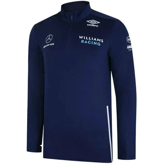 Williams Racing Men's Team Mid Layer Top-Blue - F1 Vintage Racewear