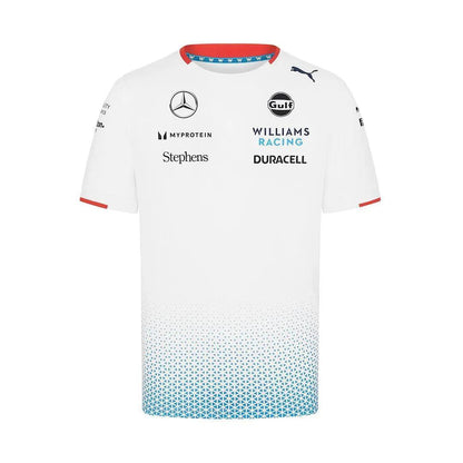 Williams Racing Mens Team Jersey White - F1 Vintage Racewear
