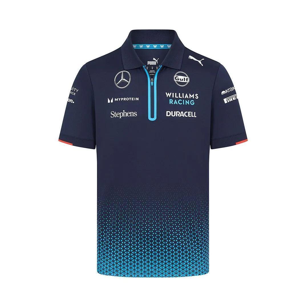 Williams Racing Mens Team Polo Navy - F1 Vintage Racewear