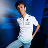Williams Racing Mens Team Polo White - Vintage F1 Racewear