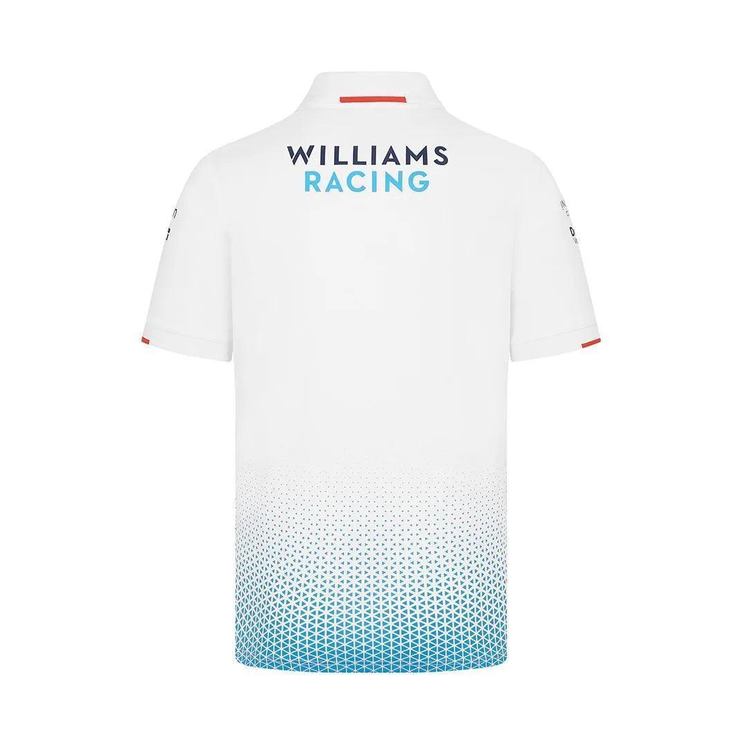 Williams Racing Mens Team Polo White - F1 Vintage Racewear