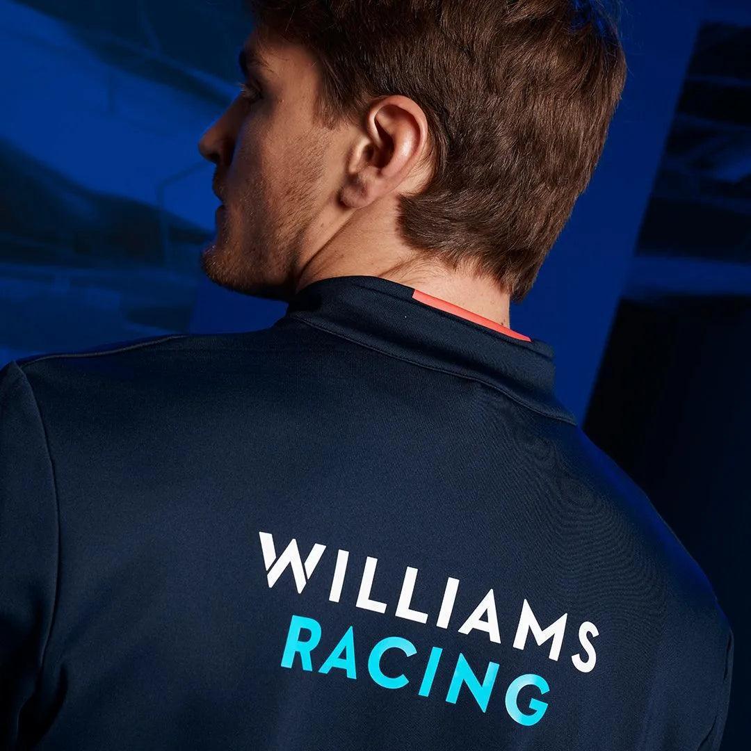 Williams Racing Unisex Team 1/4 Zip Midlayer Top - F1 Vintage Racewear