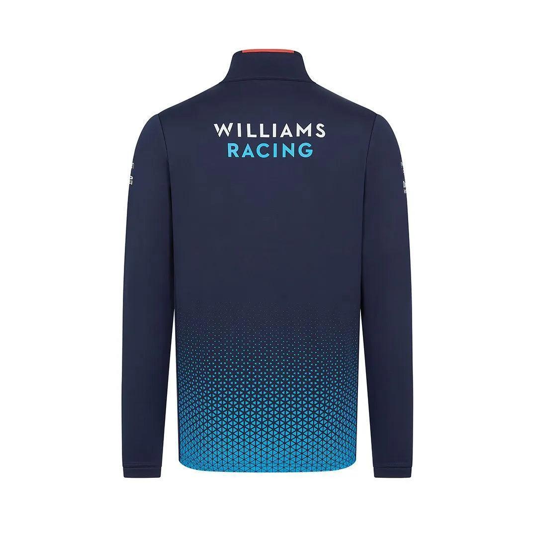 Williams Racing Unisex Team 1/4 Zip Midlayer Top - F1 Vintage Racewear