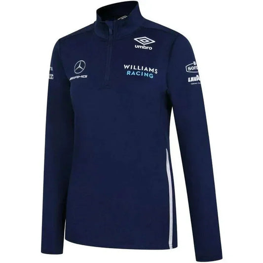 Williams Racing Women's Team Mid Layer Top-Blue - F1 Vintage Racewear