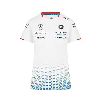 Williams Racing Womens Team Jersey White - F1 Vintage Racewear