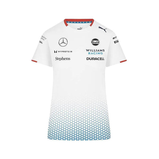 Williams Racing Womens Team Jersey White - F1 Vintage Racewear