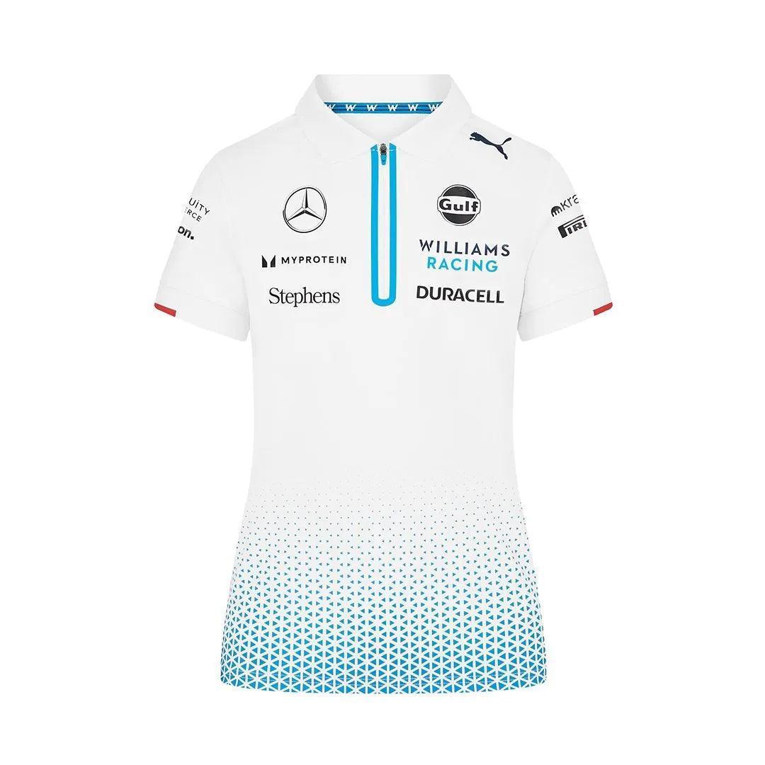 Williams Racing Womens Team Polo White - F1 Vintage Racewear