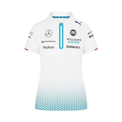 Williams Racing Womens Team Polo White - F1 Vintage Racewear