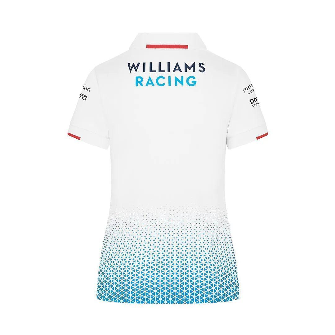 Williams Racing Womens Team Polo White - F1 Vintage Racewear